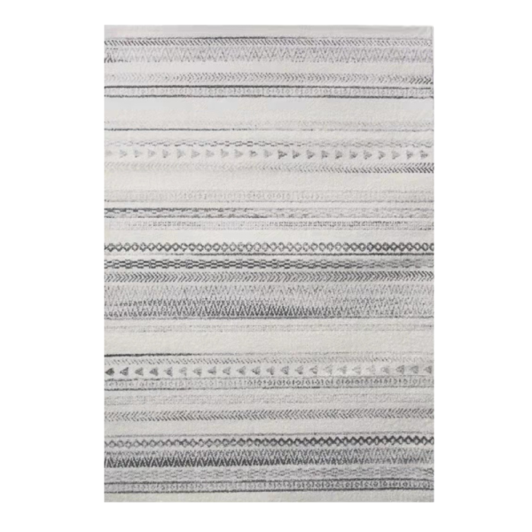 Briefness38438 (1pcs) Home Carpet Gray White