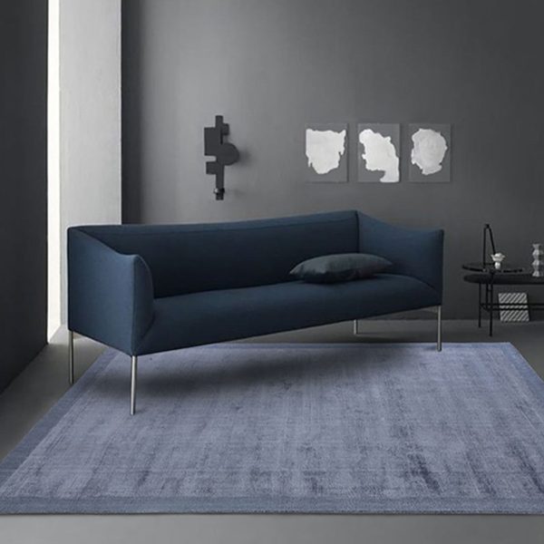 Briefness38445 (1pcs) handmade carpet dark blue - Image 2