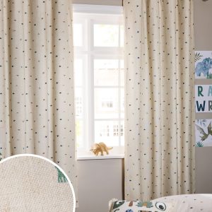 Briefness38420 Mini Dino Eyelet Blackout Curtains from Next Hong Kong