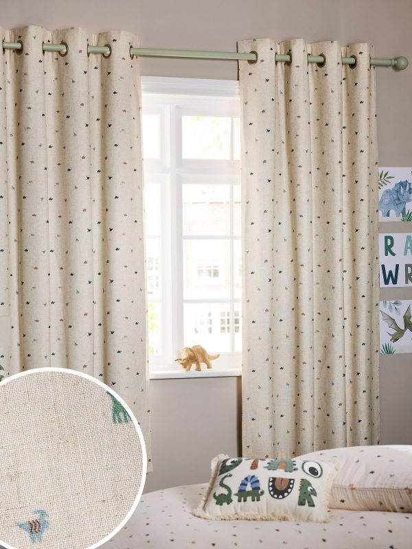 Briefness38420 Mini Dino Eyelet Blackout Curtains from Next Hong Kong