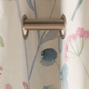 Briefness38426 Multi Pink Isla Floral Print Blackout/Thermal 100% Cotton Eyelet Curtains from Next Hong Kong