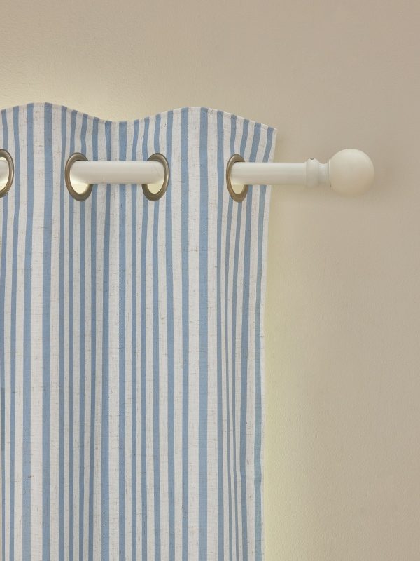 Briefness38431 Blue Stripe Eyelet Blackout Curtains from Next Hong Kong - Image 4